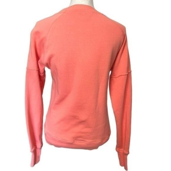 Iceburg Sweatshirt Womens S Coral Cotton Blend Fleece Long Sleeve Pullover - Picture 2 of 14
